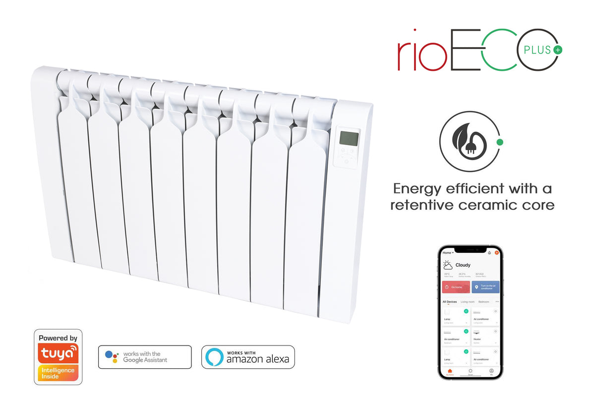 Rio Eco - 2000W | WiFi Controlled Ceramic Core Smart Electric Radiator ...